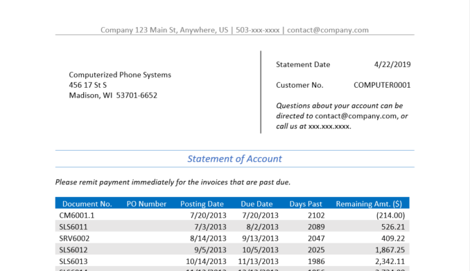 Gp068 Jet Reports Statement Of Account In Word